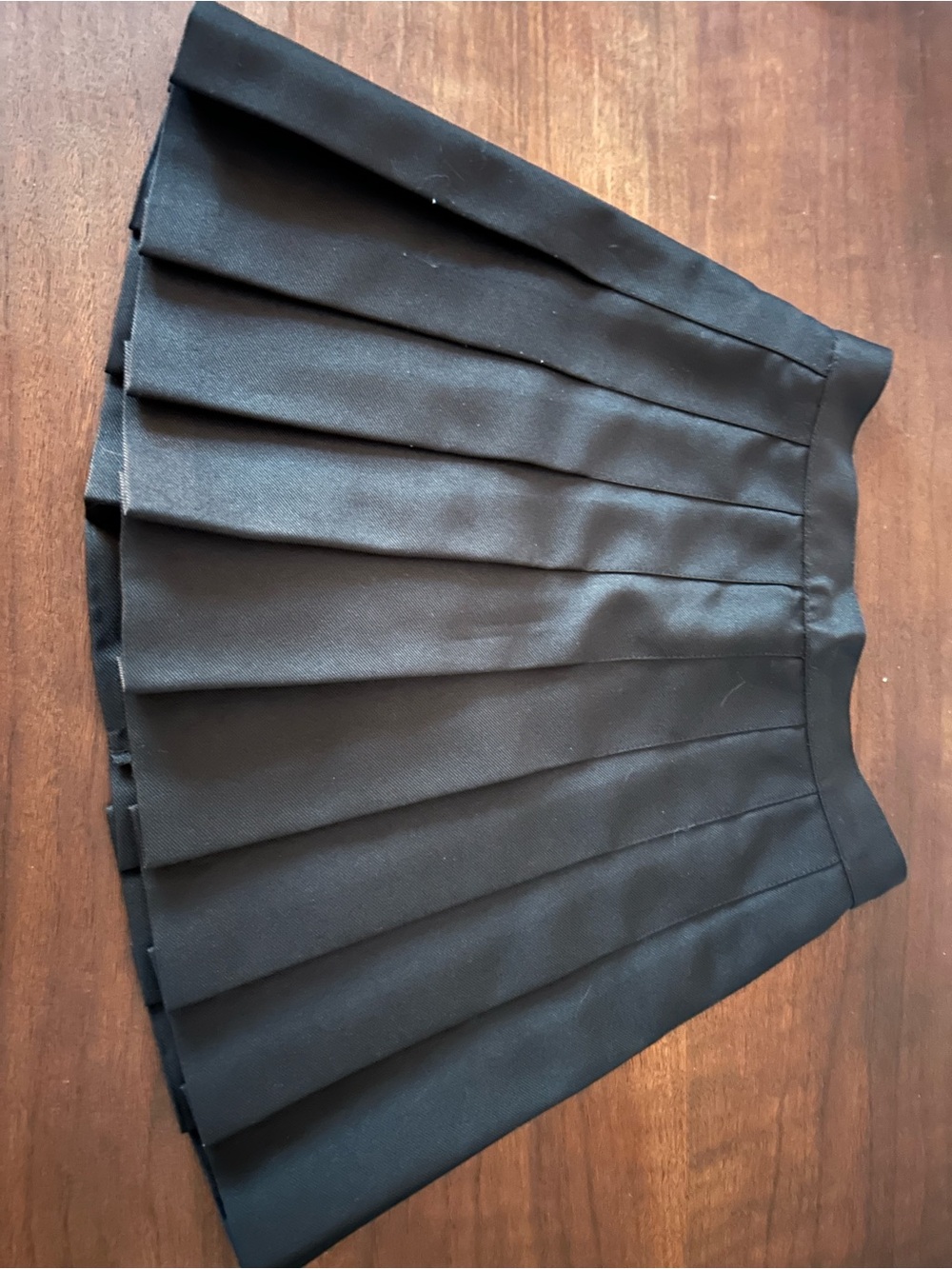 American Apparel Black Pleated Mini Skirt